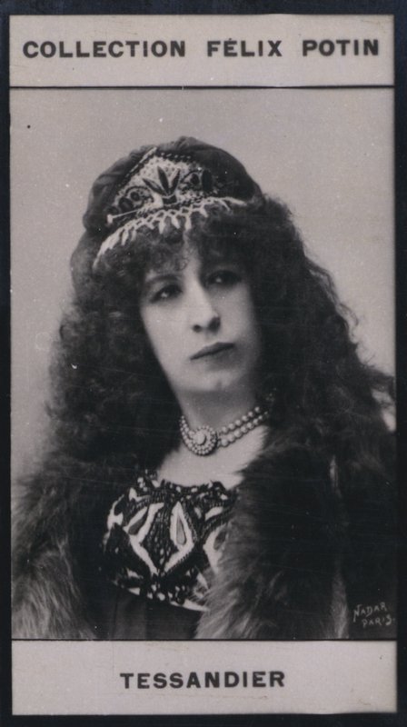 Madame Aimee Tessandier (1851) (černobílá fotografie) od European Photographer