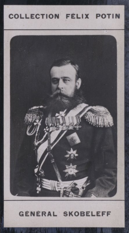 Michael-Dimitrievitch Skobeleff (1843-1882) (černobílá fotografie) od European Photographer