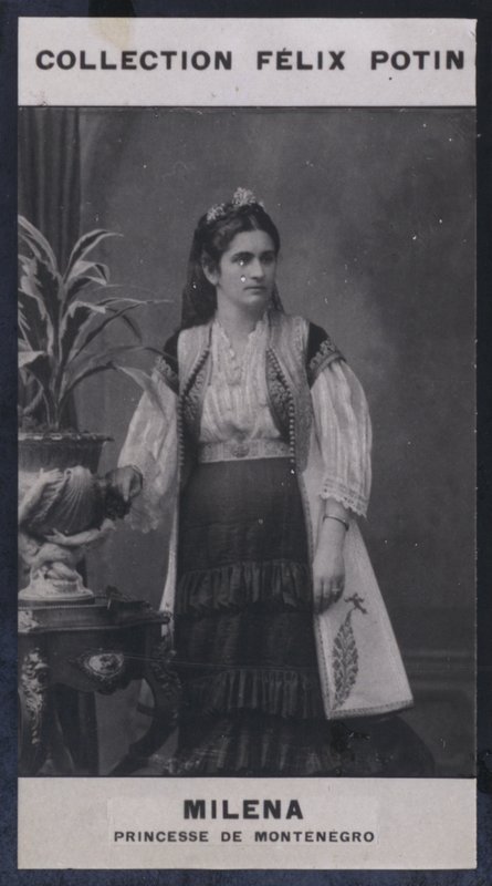 Milena, princezna z Černé Hory (1847) (černobílá fotografie) od European Photographer