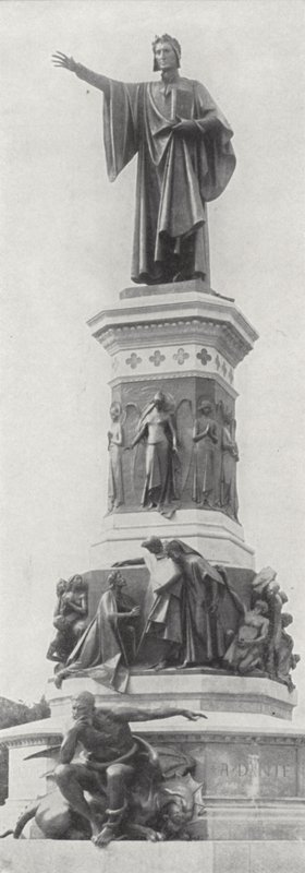 Památník Dante Alighieri, Trient (černobílá fotografie) od European Photographer