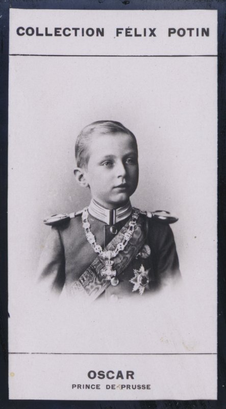 Oscar, princ z Pruska (1888) (černobílá fotografie) od European Photographer