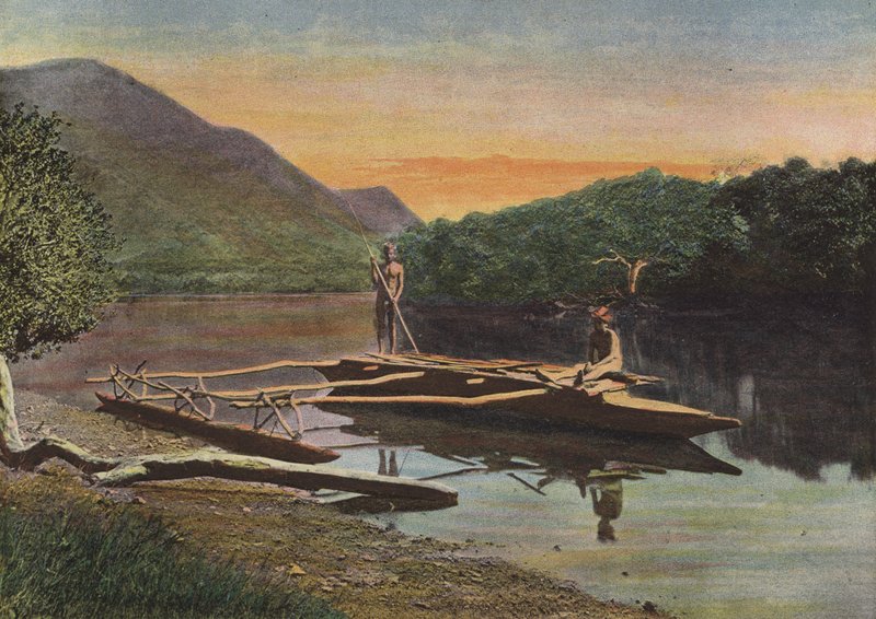 Pirogue of the Riviere De Monio od European Photographer