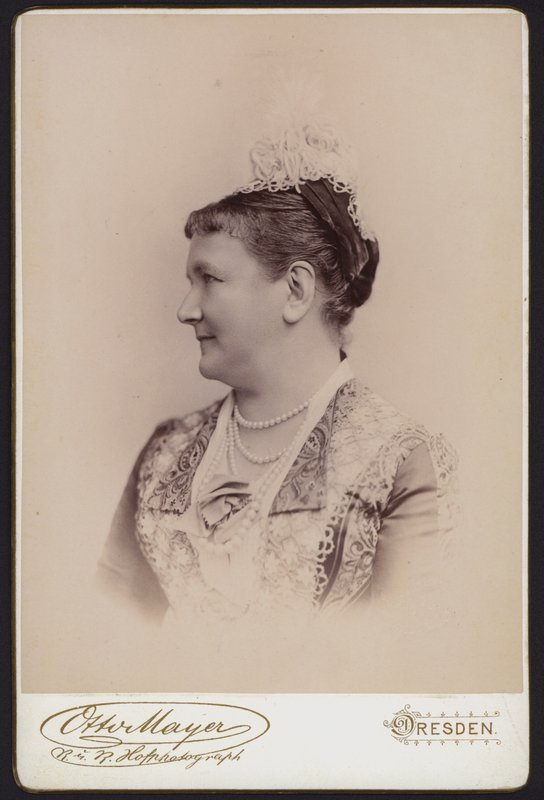 Portrét, Poslední královna Saska, dříve švédská princezna Carol (černobílá fotografie) od European Photographer