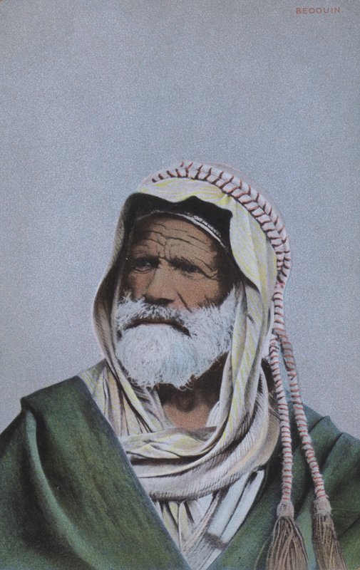 Portrét beduína, severní Afrika (kolorovaná fotografie) od European Photographer