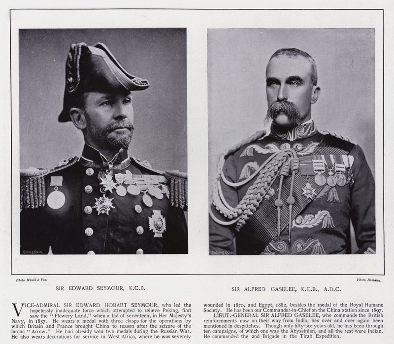 Sir Edward Seymour, Sir Alfred Gaselee (černobílá fotografie) od European Photographer