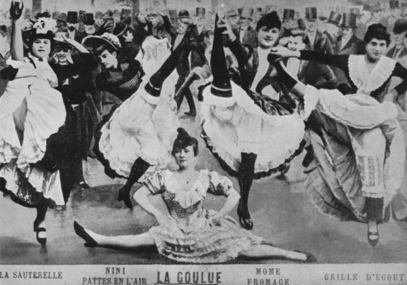 The Quadrille, Moulin Rouge (černobílá fotografie) od European Photographer