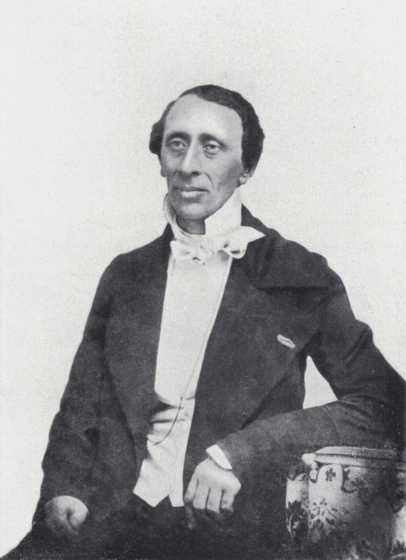 Básník Hans Christian Andersen (černobílá fotografie) od European Photographer