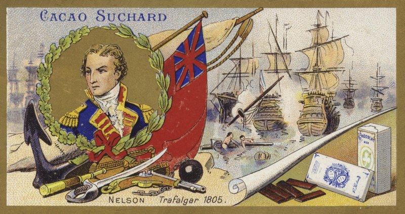 Admirál Lord Nelson a bitva u Trafalgaru, 1805 od European School