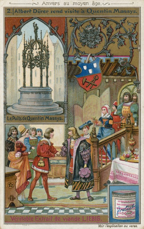 Albrecht Durer na návštěvě u Quentina Matsyse, 1520 od European School