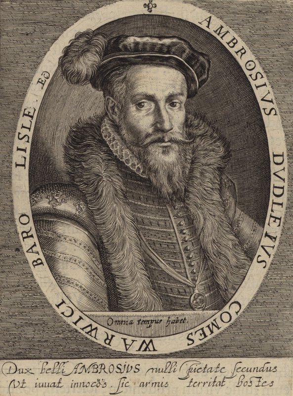 Ambrose Dudley, 3. hrabě z Warwicku (rytina) od European School