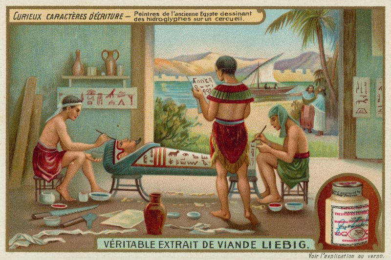 Starověké egyptské hieroglyfy od European School