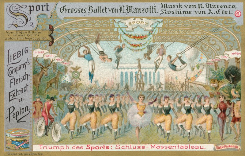Balet, Liebigova karta, počátek 20. století (chromo) od European School