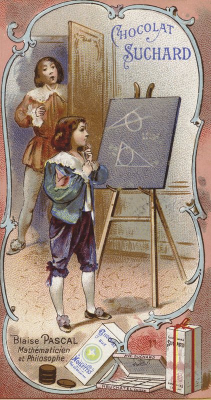 Blaise Pascal, francouzský fyzik a matematik, jako dítě od European School