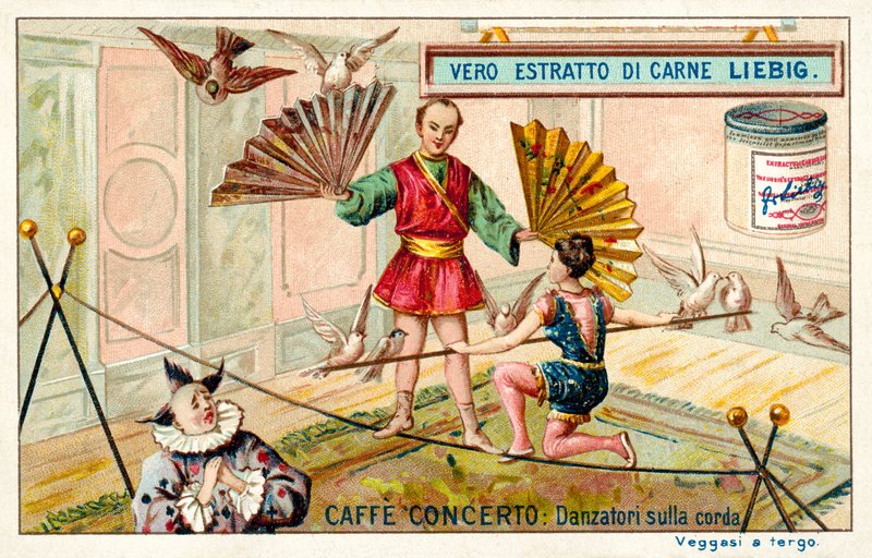 Caffe-concerto: provazové tanečnice (chromolitho) od European School