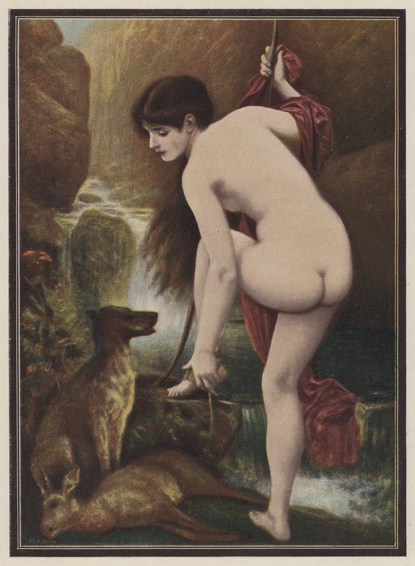 Callisto, nymfa z řecké mytologie (barva litho) od European School