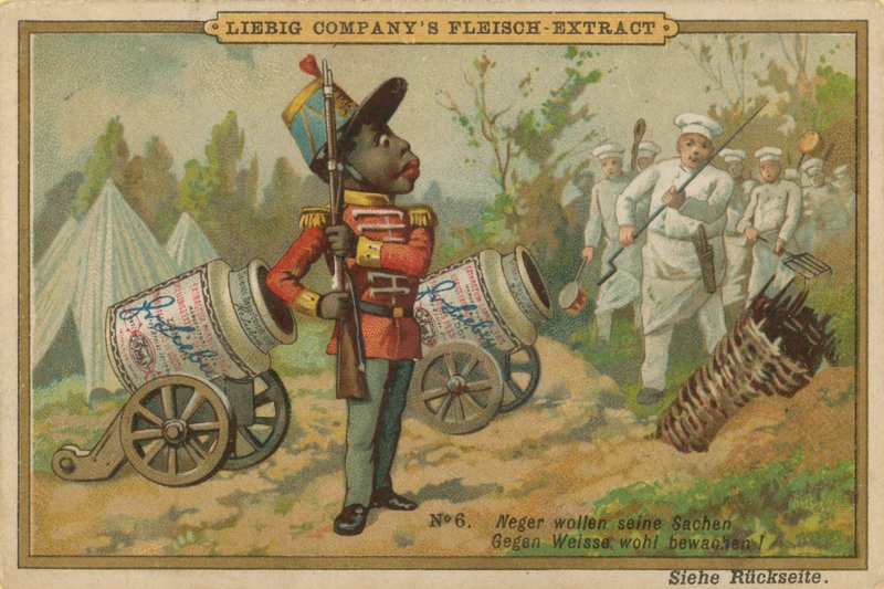 Cartoon African Guards Leibig Meat Extract Canon od European School