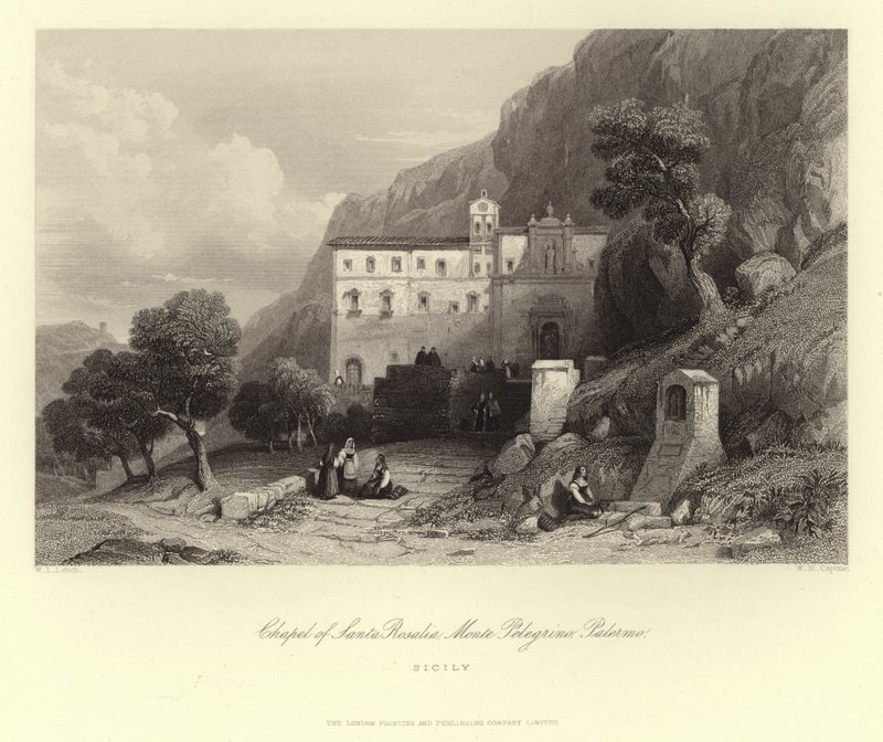 Kaple Santa Rosalia, Monte Pellegrino, Palermo, Sicílie, Itálie od European School