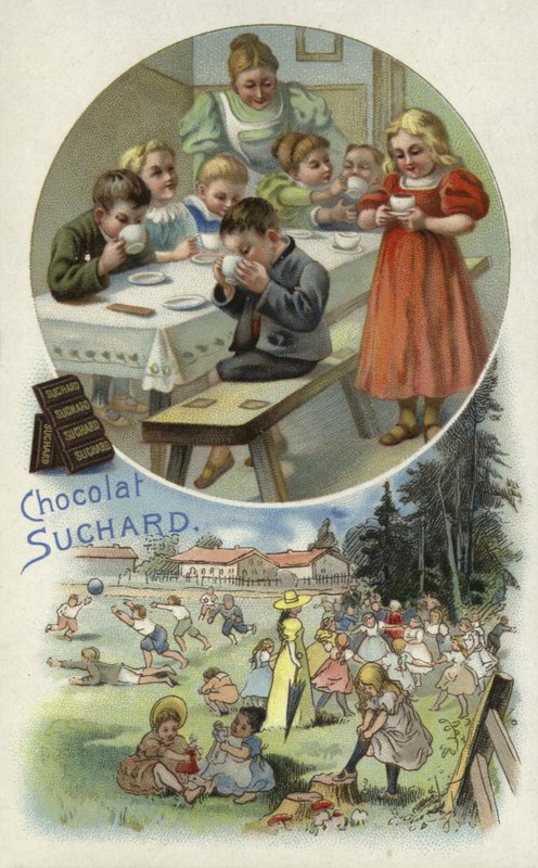 Děti si užívají čokoládu Suchard ve školce od European School