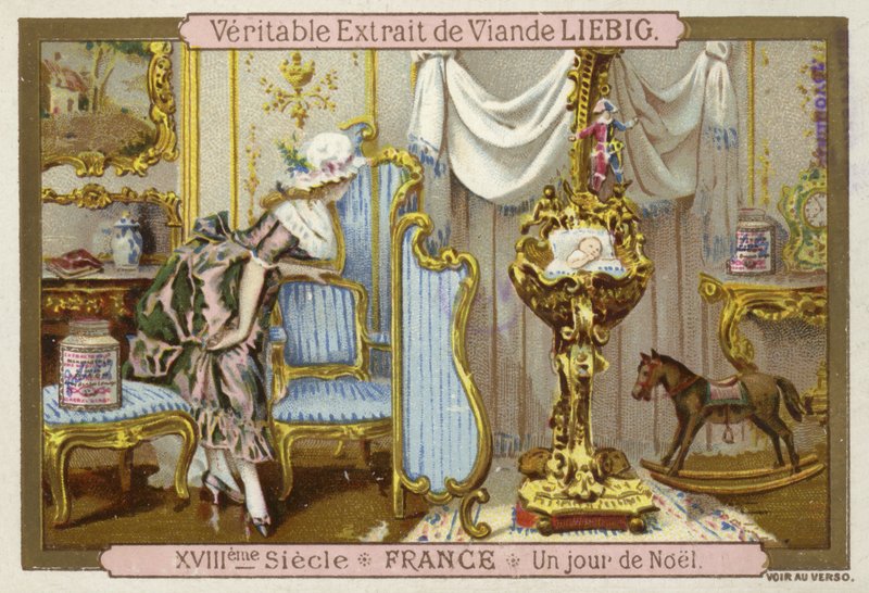 Štědrý den, Francie, 18. století od European School