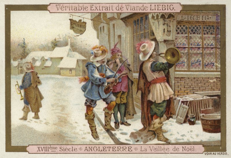 Štědrý večer v Anglii, 18. století od European School