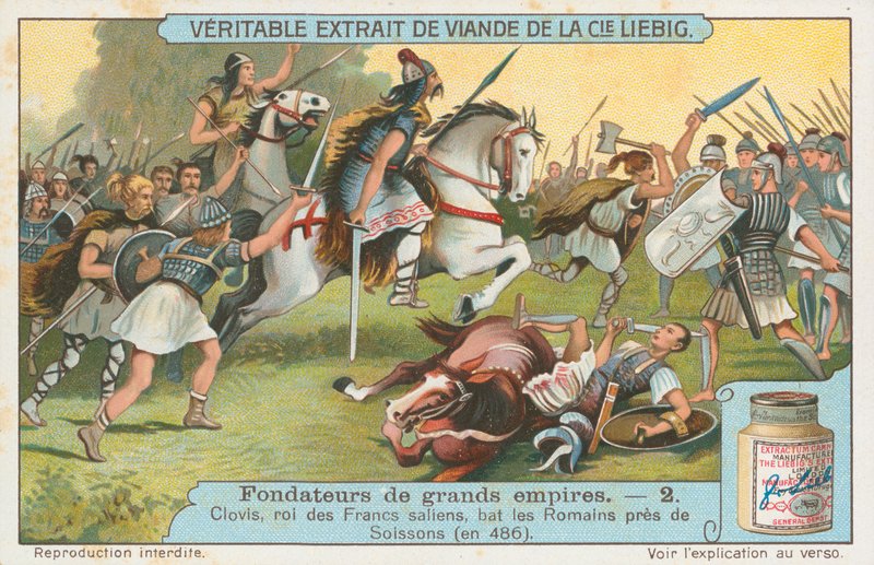 Clovis, Liebigova karta, počátek 20. století (chromo) od European School