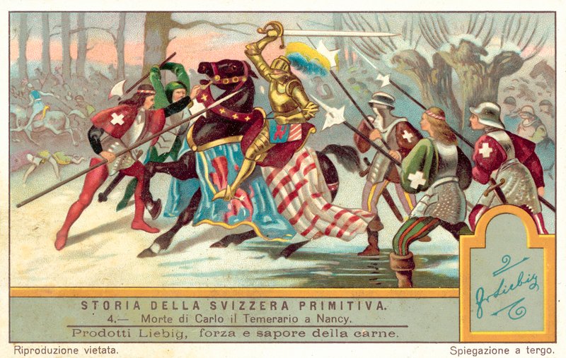 Smrt Karla Smělého v bitvě u Nancy, 1477 od European School