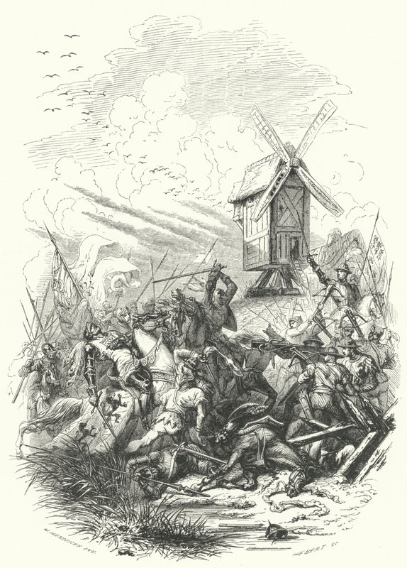 Smrt Jana Českého v bitvě u Crecy, 1346 od European School
