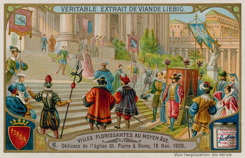 Zasvěcení baziliky svatého Petra v Římě 1626 od European School