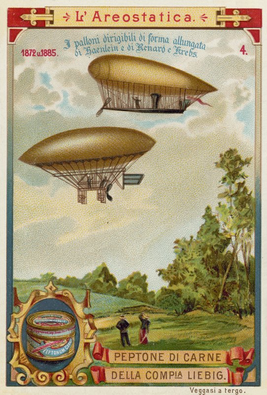 Říditelné vzducholodě Haenlein (1872) a Renard a Krebs (1885) od European School