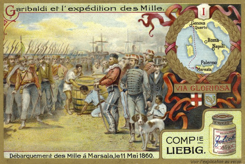 Vylodění tisíce, Marsala, Sicílie, 11. května 1860 od European School