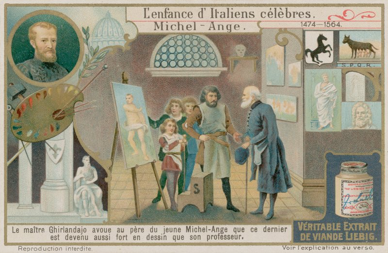 Domenico Ghirlandaio se dívá na Michaelangelovo dílo od European School