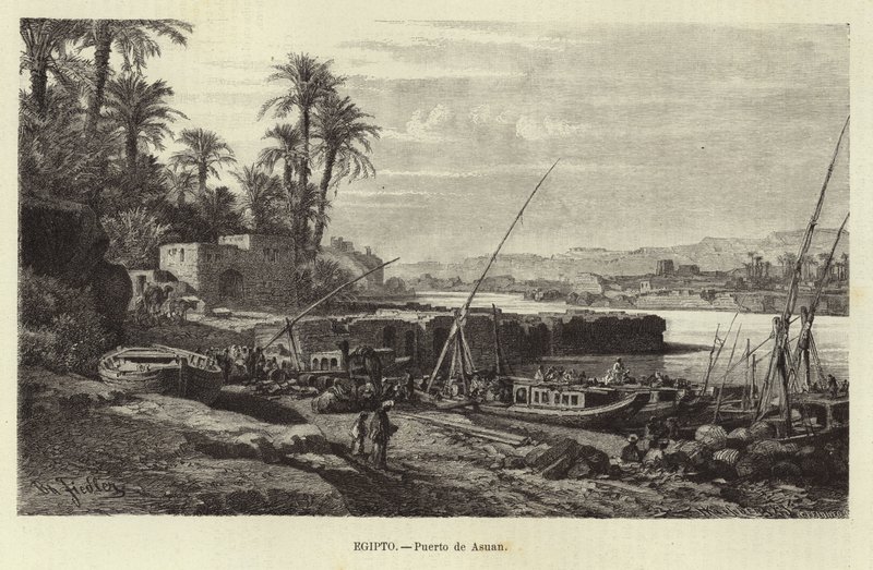 Egypt – přístav Asuán od European School
