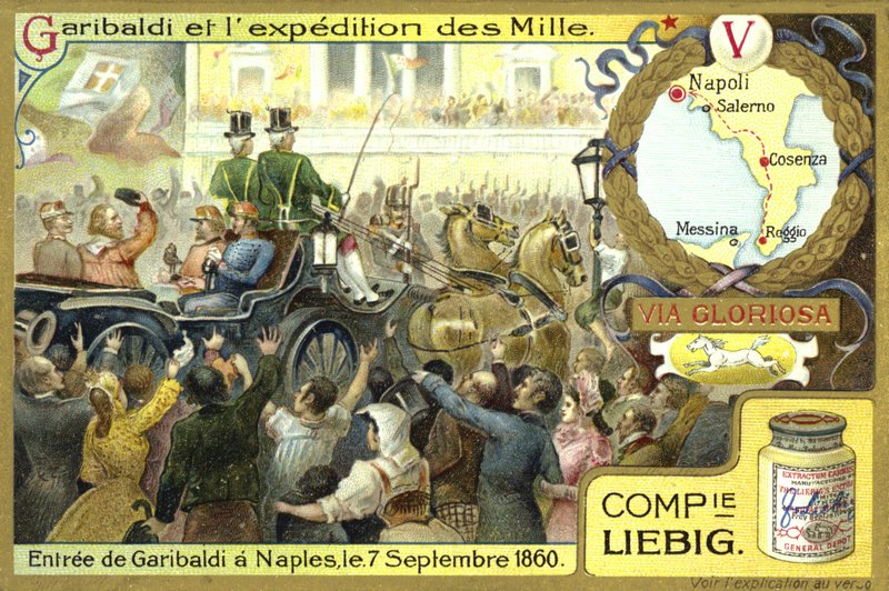Vstup Garibaldiho do Neapole, 7. září 1860 od European School