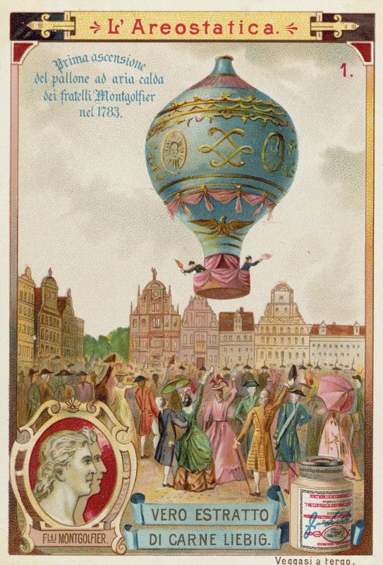 První nepřipoutaný let horkovzdušného balónu bratří Montgolfierů, 1783 od European School