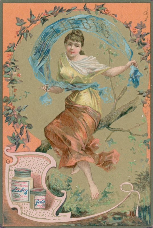 Folk Girl in Orange od European School