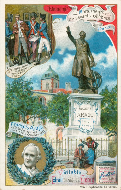 Francois Arago, Liebigova karta, počátek 20. století (chromo) od European School