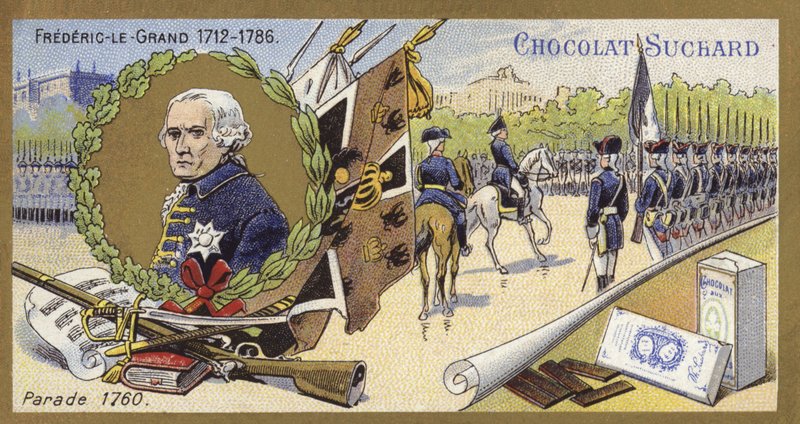 Frederick Veliký z Pruska inspekce přehlídky, 1760 od European School
