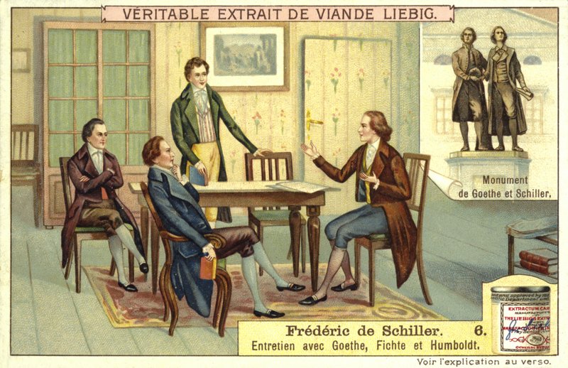 Friedrich Schiller , německý filozof, básník a dramatik od European School