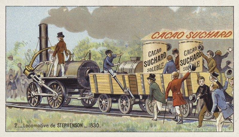 Lokomotiva Rocket George Stephensons, 1830 od European School