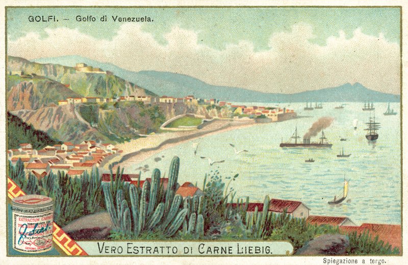 Venezuelský záliv (chromolitho) od European School
