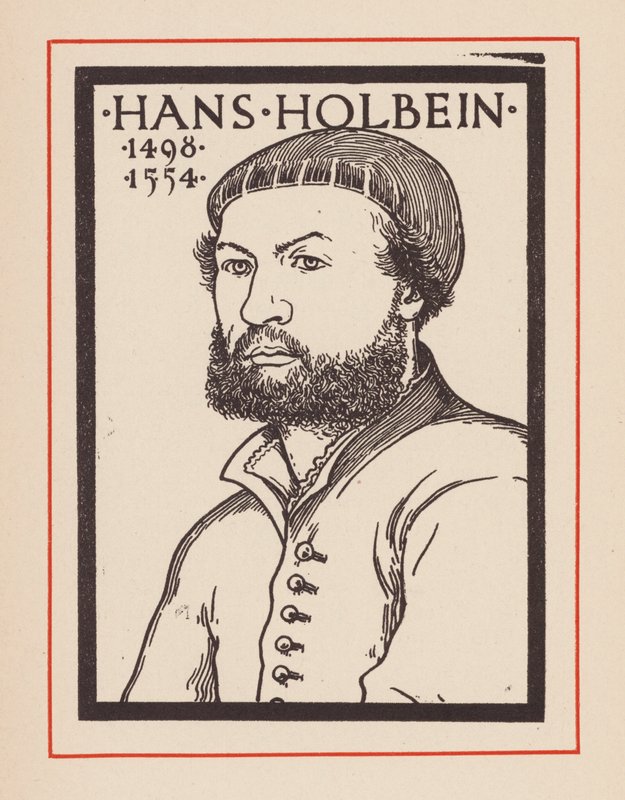Hans Holbein mladší, německý malíř (litografie) od European School