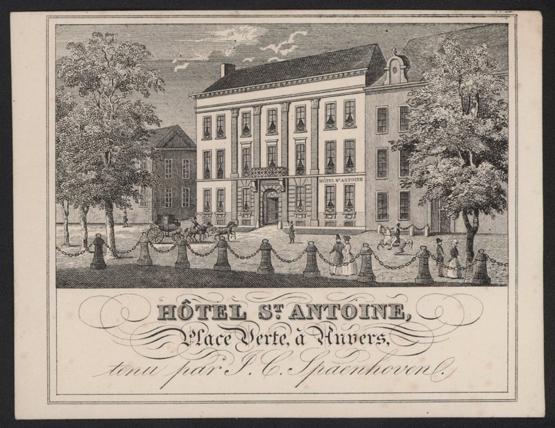 Hotel St Antoine, Anvers, Antverpy, J C Spaenhoven od European School