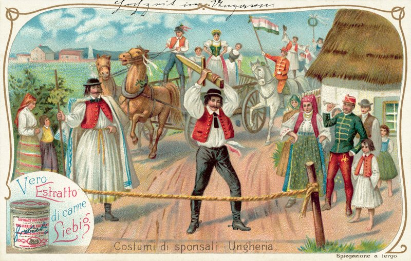 Maďarská svatba (chromolitho) od European School