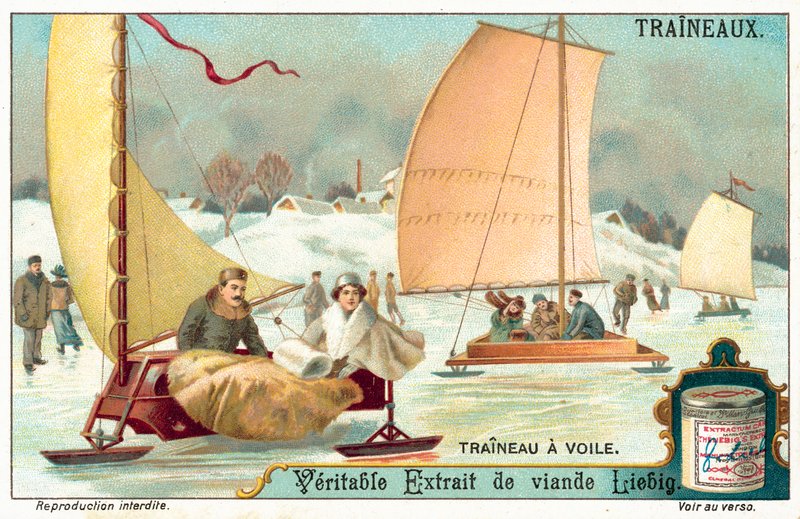 lední jachting (chromolitho) od European School