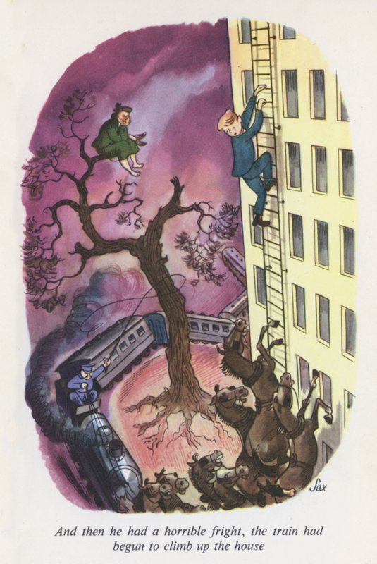 Ilustrace k filmu Emil a detektivové (barevná litografie) od European School