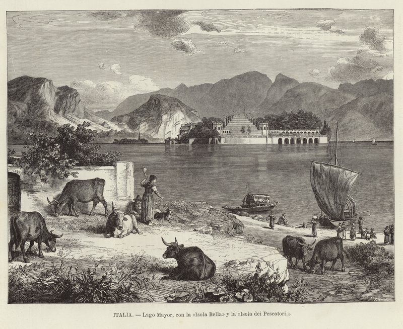 Itálie – jezero Maggiore, s Isola Bella a Isola dei Pescatori od European School