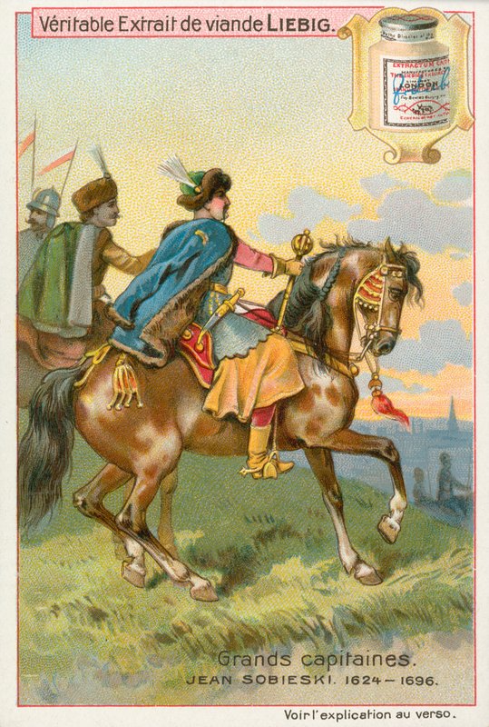 Jean Sobieski, Liebigova karta, počátek 20. století (chromo) od European School