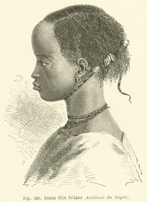 Fellane girl, okolí Segon (rytina) od European School