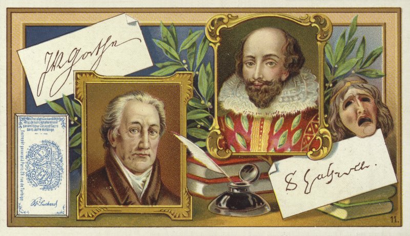 Johann Wolfgang von Goethe a William Shakespeare od European School