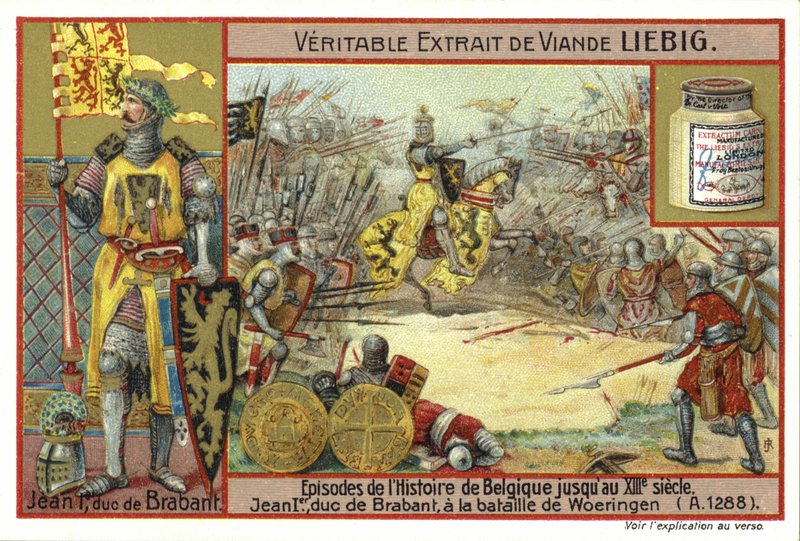 John I, vévoda z Brabant, v bitvě u Woeringen, 1288 od European School